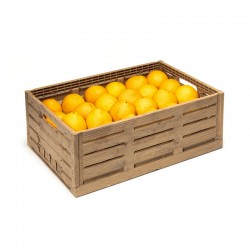 caixa de fruta imitação madeira com laterais rebatíveis - 50L