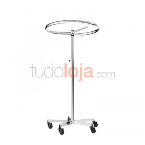 Expositor redondo regulável H1220-2000xP800xL800 - Loja de Roupa e Têxteis