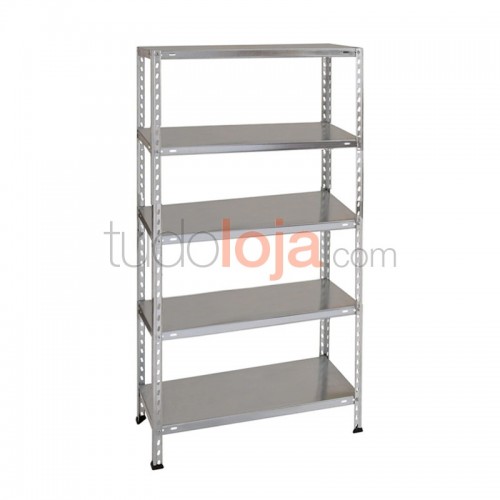 Estante metálica H1800xP300xL900 com 5 prateleiras