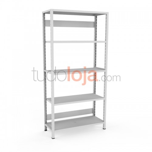 Estante encaixe H2000xP400xL1000 com 5 prateleiras