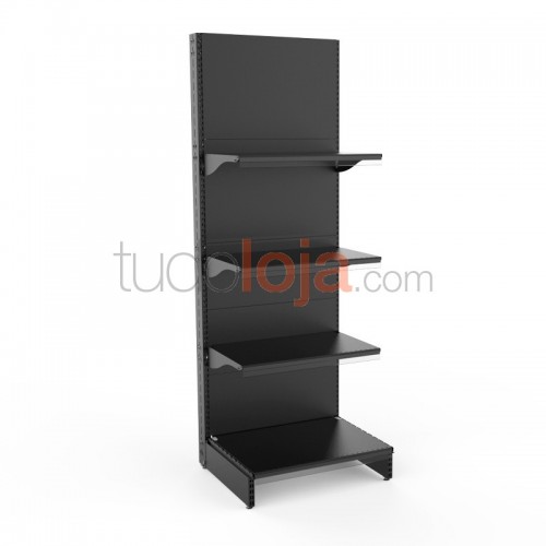 Estante Mural 503 para Espaços Comerciais - Preto