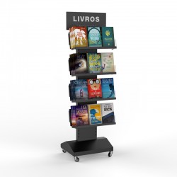 Expositor central para livros