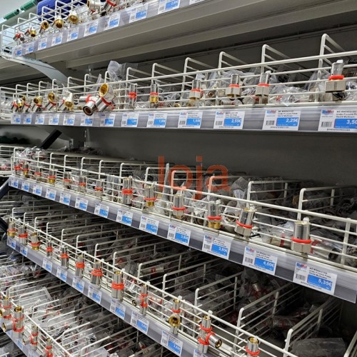 Divisória de arame para prateleiras