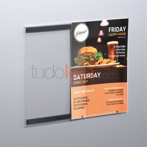 Bolsa com magnético para menus