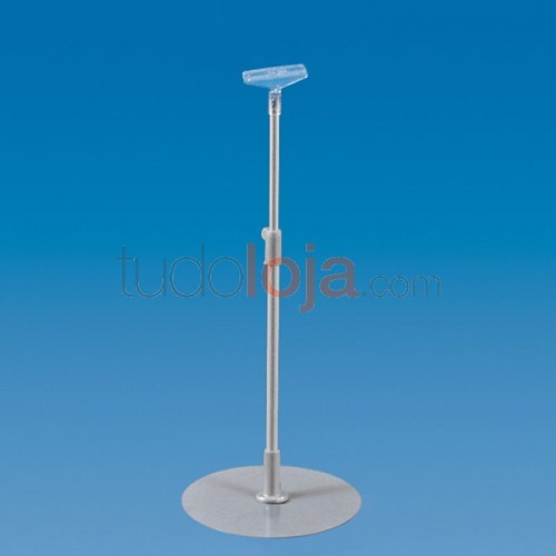 Suporte telescópico alumínio + Base chapa