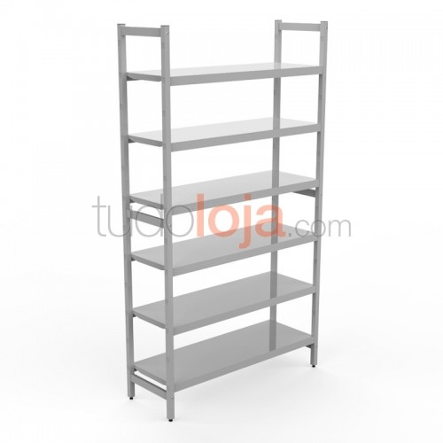 Estante de Alumínio com 6 prateleiras 1900x360x1010