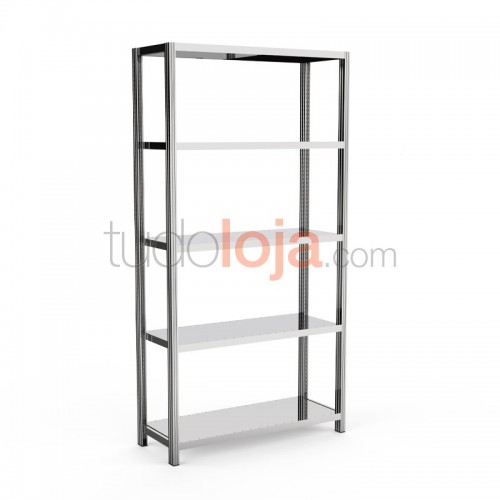 Estante Zincada H2000xP400xL1000 com 5 prateleiras
