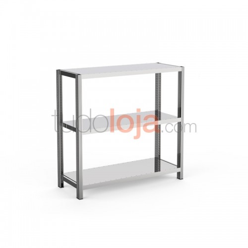 Estante Zincada H1000xP400xL1000 com 3 prateleiras