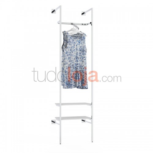 Estante Mural H2420 para Lojas de Roupa