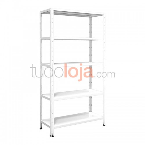 Estante metálica H1800xP300xL900 com 5 prateleiras