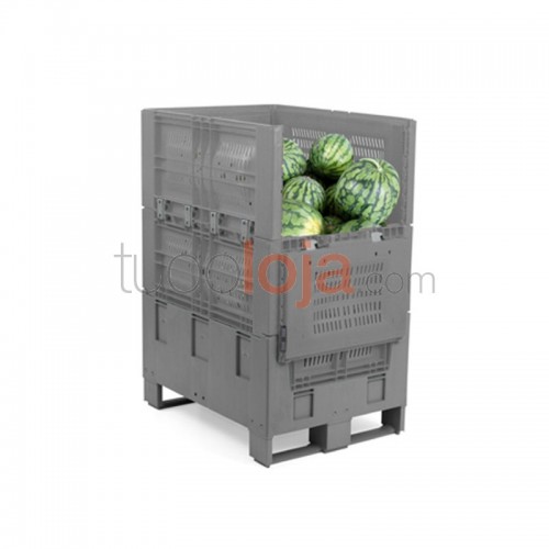 Contentor palete rebatível de plástico - 392L