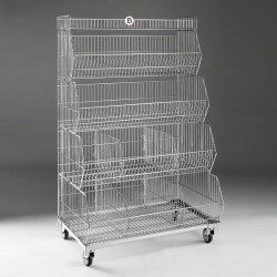 Cesta de Arame Empilhável