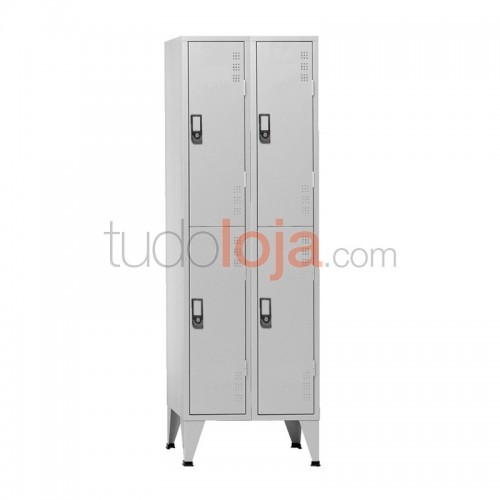 Vestiário metálico duplo com 4 cacifos