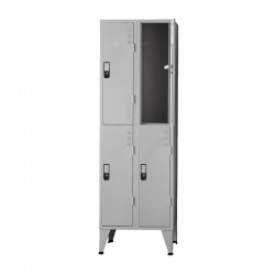 Vestiário metálico duplo com 4 cacifos 1900x500x600