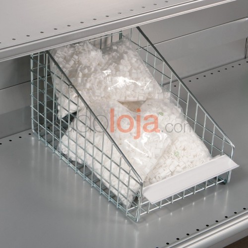 Contentor de arame para prateleira