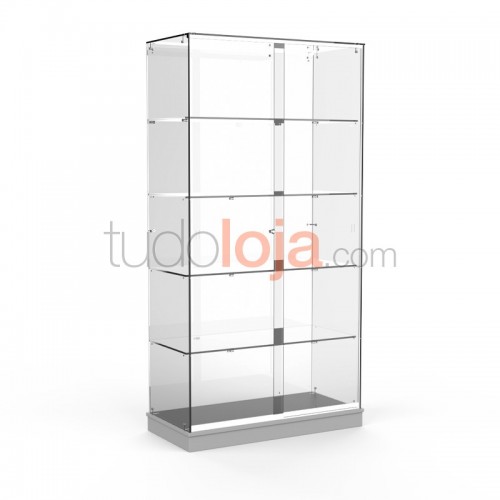 Vitrine Expositora 1800x450x940 com Rodas para Espaços Comerciais
