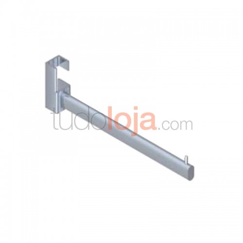 Gancho horizontal para tubo quadrado