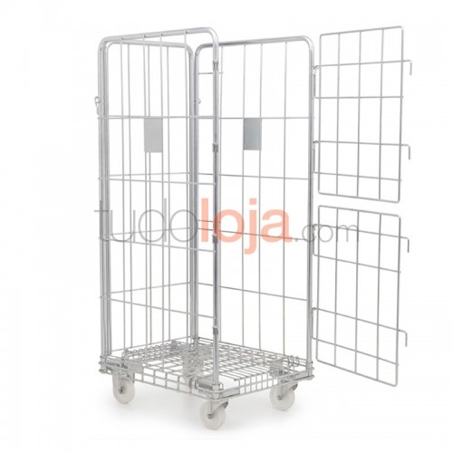 Carro transporte para Lavandaria com 2 portas