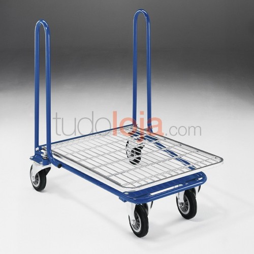 Carrinho de Compras Arame com Plataforma - Carga 500kg