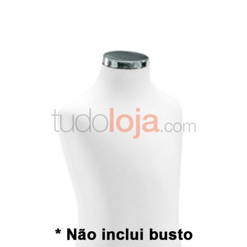 Topo cromado para Busto criança