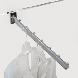 Gancho cromado inclinado para painel multi-sistema