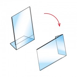 Display inclinado para folheto - 2 posições