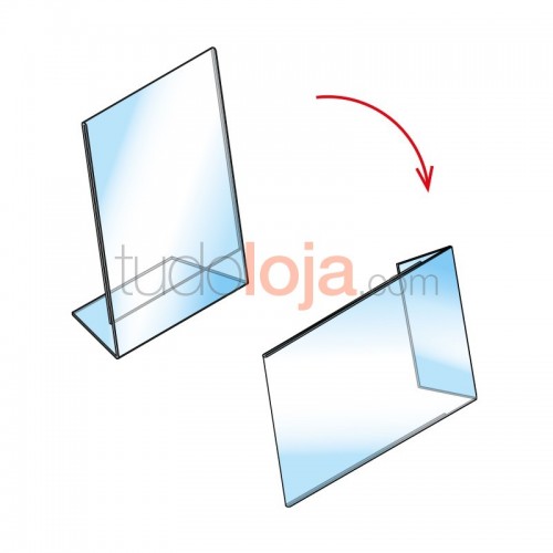 Display inclinado para folheto - 2 posições
