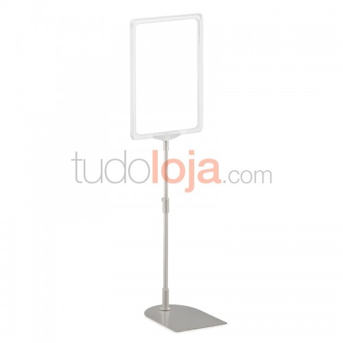 Poster Stand com Caixilho A4 Branco para Folhetos