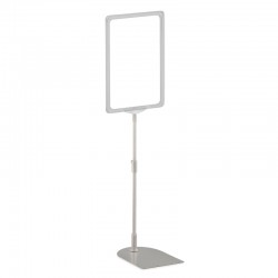 Poster Stand com Caixilho A4 Cinza para Folhetos