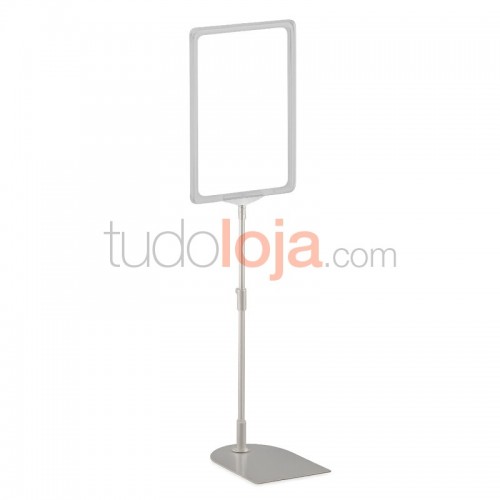 Poster Stand com Caixilho A4 Cinza para Folhetos