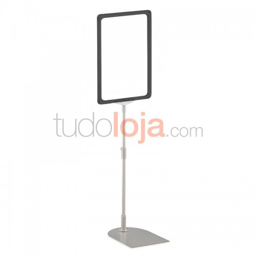 Poster Stand com Caixilho A4 Preto para Folhetos