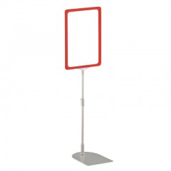 Poster Stand com Caixilho A4 Vermelho para Folhetos