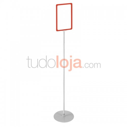 Poster Stand (Pé de Galo) H1500 com Caixilho para  Folhetos Lojas e Supermercados