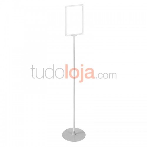 Poster Stand (Pé de Galo) H1500 com Caixilho para  Folhetos Lojas e Supermercados
