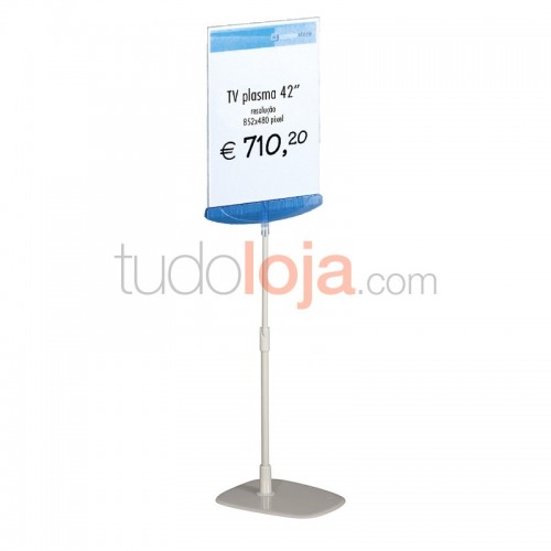 Suporte H300-550 com Display  A4 para Posters