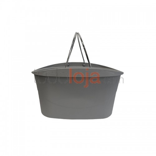 Cesta de compras 13L Cinza