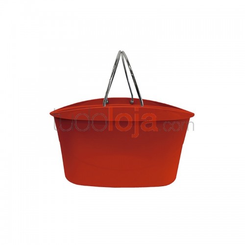 Cesta de compras 13L Vermelho
