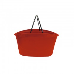 Cesta de compras vermelho com pega