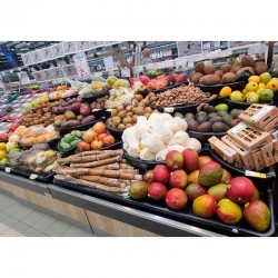Expositor com divisórias para fruta