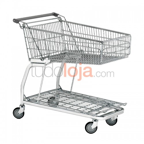 Carro cash&carry com plataforma  - 140L