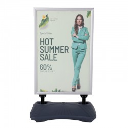 Cavalete Duplo Base Água para Folhetos A1 841x594 mm