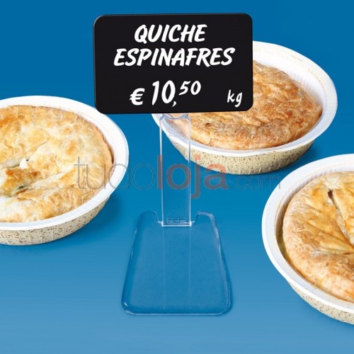 Placa de Preço com Base "Sistema Clip"