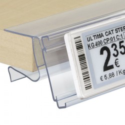 Perfil para Prateleira Madeira para etiqueta eletrónica PRICER