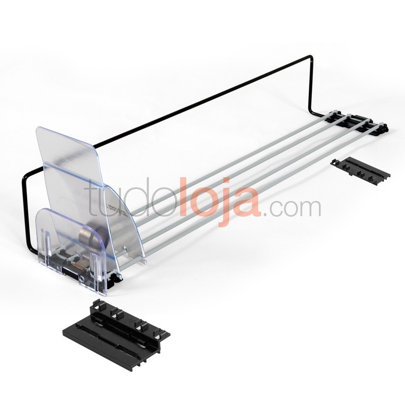 Dispensador com Empurrador para Estantes de Supermercado