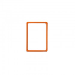 Caixilho A6 Laranja para Folhetos e Poster de Loja