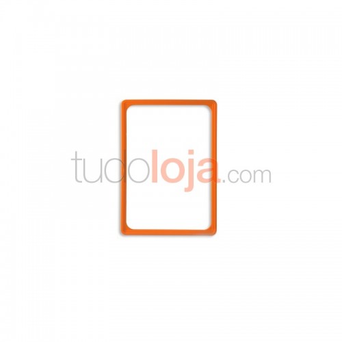 Caixilho A6 Laranja para Folhetos e Poster de Loja