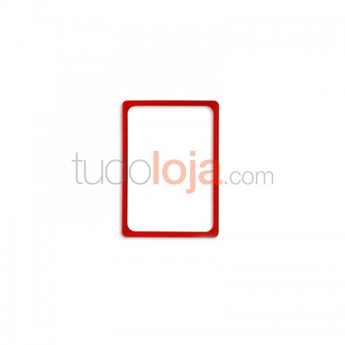 Caixilho A6 Vermelho para Folhetos e Poster de Loja
