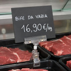 Placa com Mola para Preços - Carne e Talho