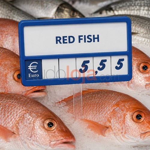Precário com números para peixe