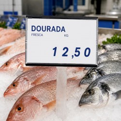 Display Preçário com Espeto para Peixaria